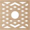 Ekena Millwork Chevron Wood Fretwork Pierced Ceiling Medallion, Alder, 20"OD x 5 1/8"ID x 1/4"T CMWP20X20X0250CHAL - alternate 5